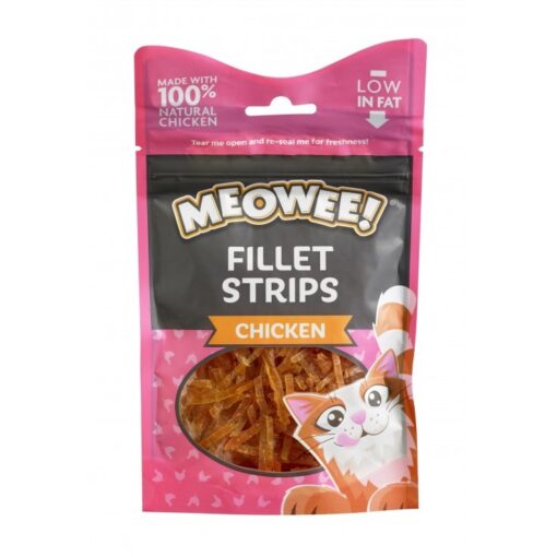 17114 meowee fillet strips pack - Meowee! Fillet Strips Chicken 35g