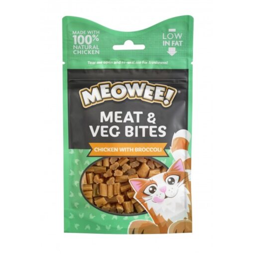 17116 meowee meat veg bites pack - Meowee Meat, Veg & Chicken With Broccoli 35g