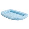 18 QuietTime Powder Blue Double Bolster Bed - Midwest Homes QuietTime Powder Blue Fashion Double Bolster Bed