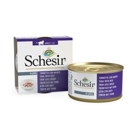 - Schesir - Cat Tin Tuna w/Beef in Jelly (85g)