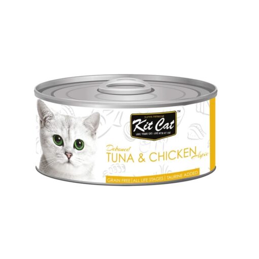 Kit Cat Deboned Tuna Chicken 1 - Kit Cat - Tuna & Crab (80g)