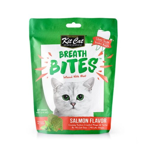 Kit Cat Breath Bites Salmon 1 - Breath Bites Salmon Flavor 60g