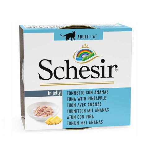 schesir cat wet food tuna with pineapple - Schesir - Cat Pouch Broth Tuna With Shrimps 70gm