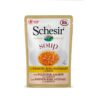 schesir cat wet soup with wild pink salmon and carrots - Schesir Cat Pouch Soup With Wild Pink Salmon and Carrots-85g