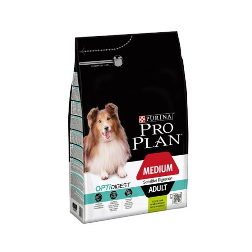 ProPlanDogMediumAdultSENSITIVEDIGESTIONLamb3kg - Pro Plan Optidigest - Lamb for Medium Sensitive Adult Dog