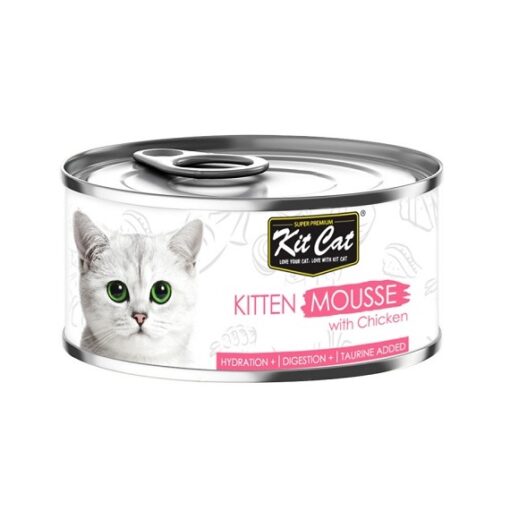 Kit Cat Kitten Chicken Mousse 3 - Kit Cat - Kitten Mousse with Tuna 80g