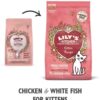LK Chicken white fish for kittens2 - Lily's Kitchen Chicken & White Fish Kitten Dry Food 800g