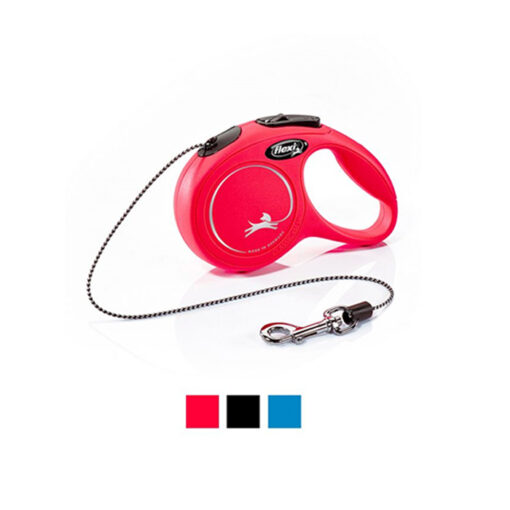 Untitled 1 4 - Flexi New Classic Cord Retractable Dog Leash Red XS