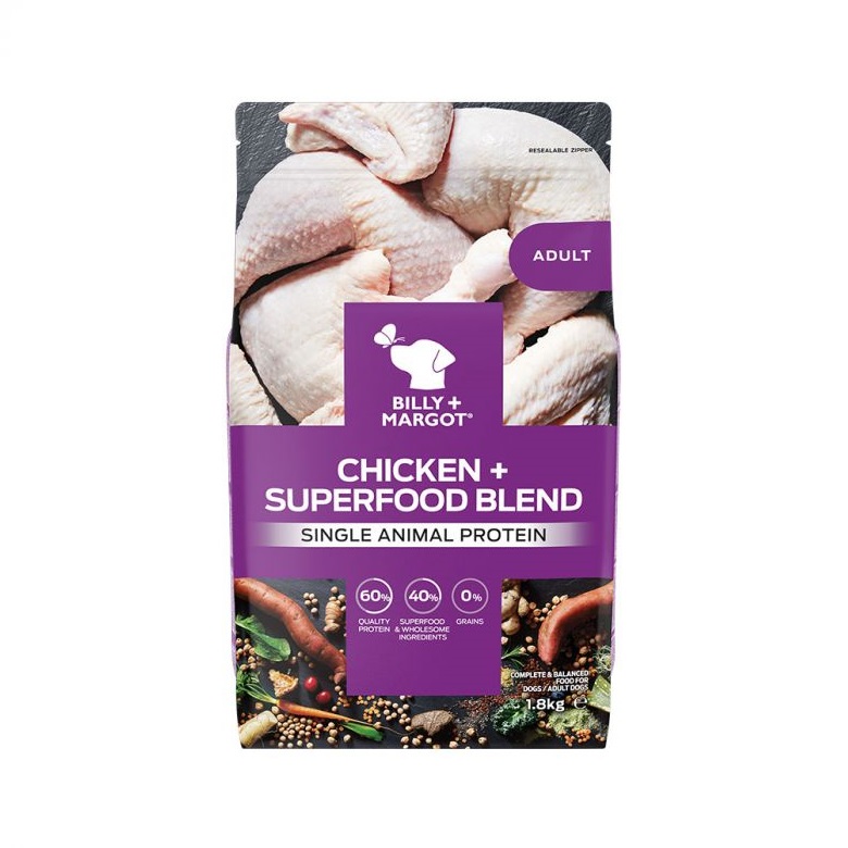 300870 1.8kg 1 - Billy & Margot Adult Chicken and Superfood Blend Dry