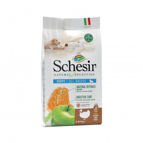 8005852102003 500x500 1 - Schesir Natural Selection Puppy Dry Food Turkey
