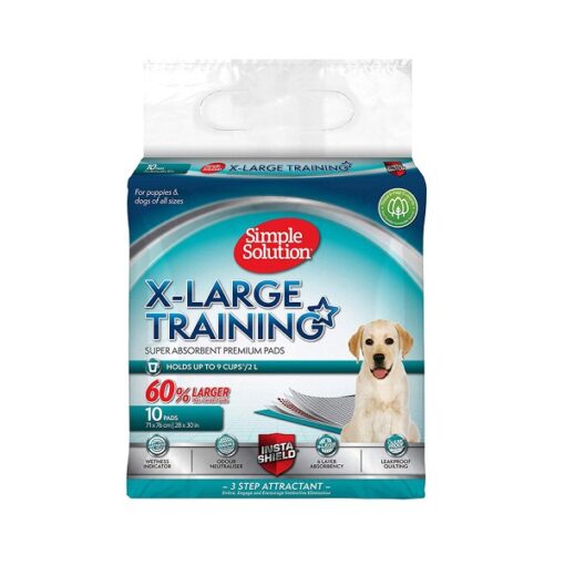 Puppy Training Pads XL 1 - Simple Solution Pet Bath Hand Mitts 7 handwipes