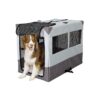 Tent Dog Crate 42 1 - K9 Medium Steel Chain Link Portable Kennel