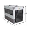 Tent Dog Crate 42 2 - Canine Camper Sportable Tent Dog Crate