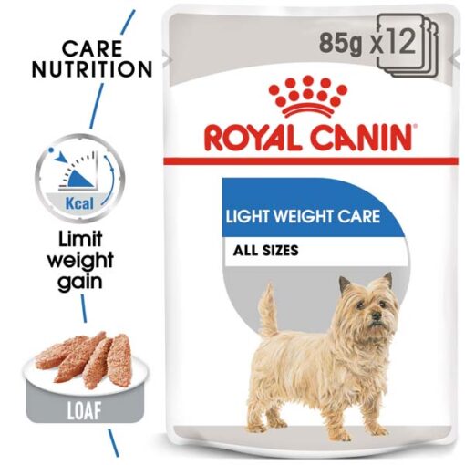rc ccn wet lightweight mv eretailkit - Royan Canin Canine Care Nutrition Light Weight Care Pouch
