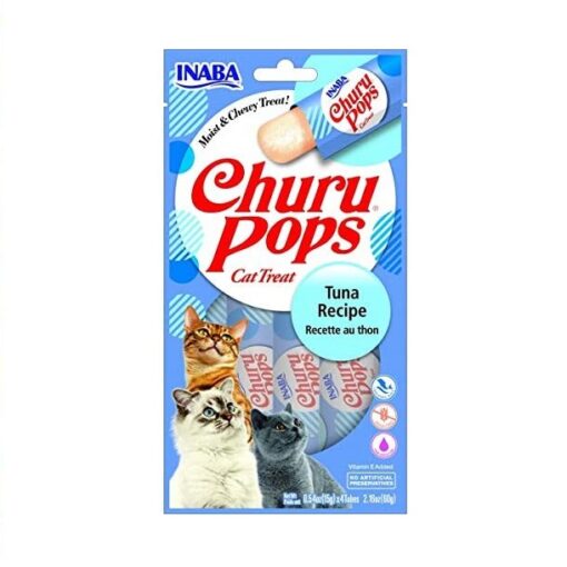 854871008371 CHURU POPS - Inaba Churu Cat Pops Tuna Recipe 4 Tubes