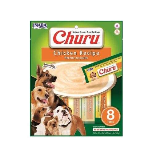 854871008999 CHURU CHICKEN - Nylabone Natural Nutri Dent Dental Chew Treats for Medium Dogs 20ct pouch
