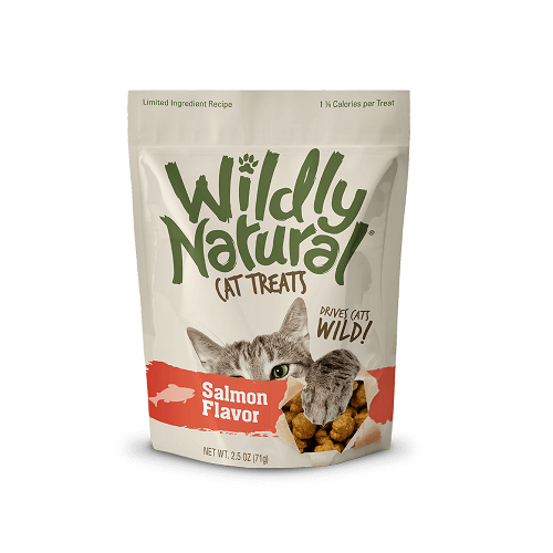 WildyNatural SalmonFlavor front 1 - Fruitables Wildly Natural Cat Treats Chicken Flavor