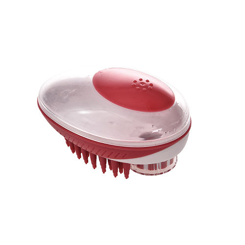 m pets rubeaz soap dispenser brush red 1 - M-PETS Rubeaz Soap Dispenser & Brush Red
