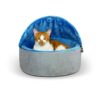 2996 2500x2500 300dpi 1 695x695 - K&H Self-Warming Kitty Bed Hooded Small Blue Gray