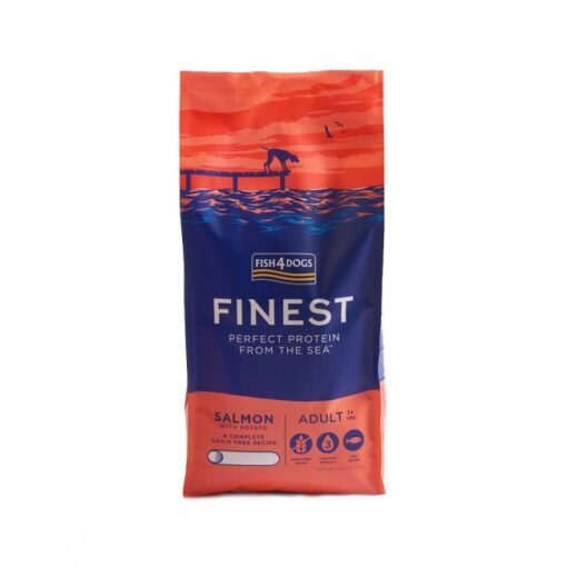 Fish4Dogd Finest 01 - Fish4Dogs White Fish Adult Large Kibble Dog Food