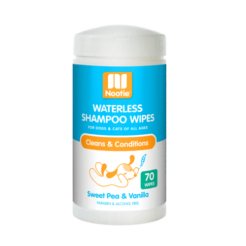 Waterless Shampoo Wipes Sweet Pea Vanilla 3D 347x537 1000x1000 1 - Nootie Waterless Shampoo Wipes Sweet Pea & Vanilla 70 Count