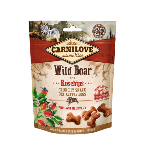 carnilove wild boar with rosehips crunchy snack for dogs 200g1 - Carnilove Wild Boar With Rosehips Crunchy Snack For Dogs 200g