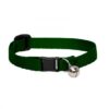 Basic Solids Safety Cat Collar Green bell - Basic Solids Safety Cat Collar with Bell Green