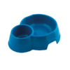 georplast mon ami double plastic pet bowl blue - Georplast Mon Ami Double Plastic Pet Bowl Blue