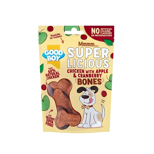 05105 pack - Goodboy Super Licious Chicken With Apple & Cranberry Bones