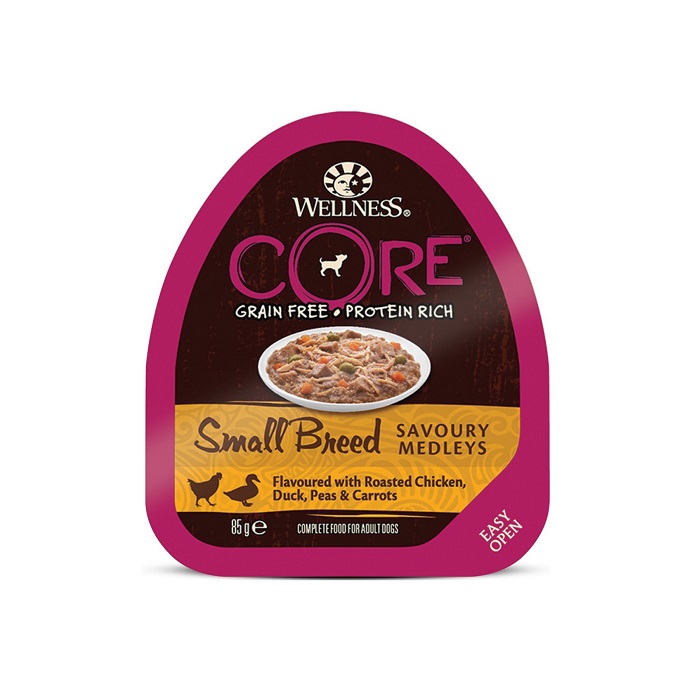 Wellness CORE Small Breed Savoury Medleys Flavoured with Chicken & Duck ...