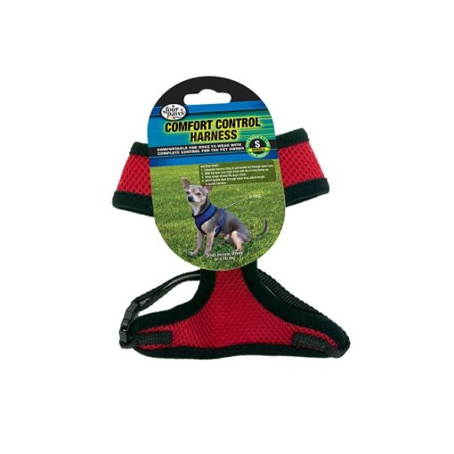 SM RED 4paws - Four Paws Comfort Control Harness Red 12cs