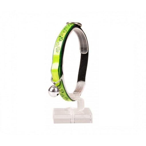 duvo cat collar reflective 20 30cm 10mm neon - Duvo Cat Collar Reflective Paws Pvc Neon Green