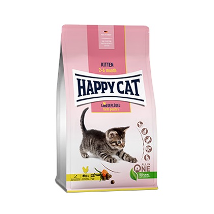 happy cat trockenfutter young kitten landgefluegel product - Schesir Kitten Dry Food Maintenance With Chicken