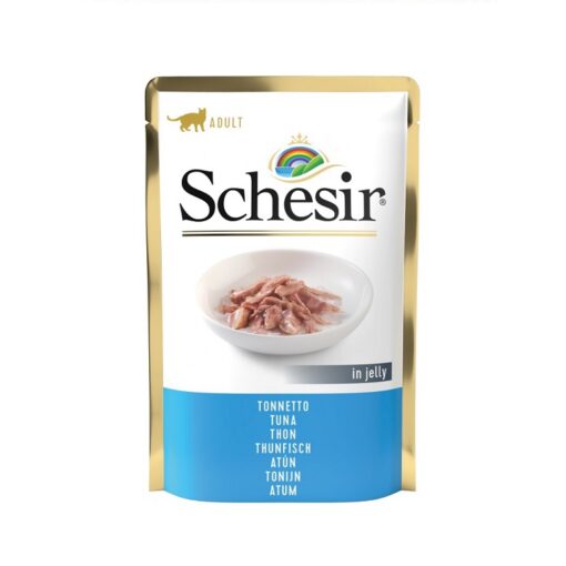 schesir cat poch jelly tuna 85g - Schesir Cat Pouch Jelly Tuna With Seabass