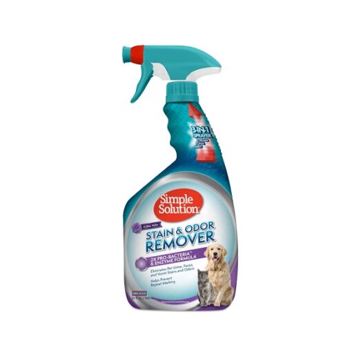 stain odor remover floral 1 - Simple Solution Pet Stain & Odor Remover, Floral Fresh Scent 32 OZ