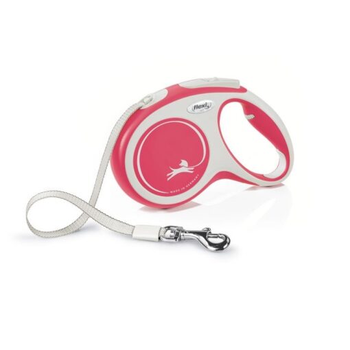 301548 red - Flexi New Comfort Tape Dog Leash Red L8M