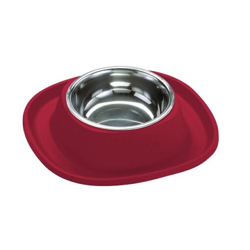 6 6 - Georplast Soft Touch Stainless Steel Single Bowl Red