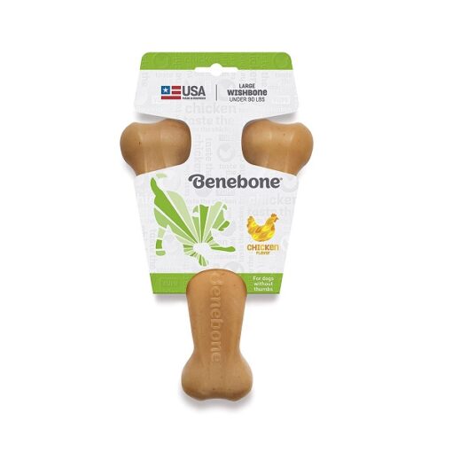 Benebone Wishbone Chicken 4 - Benebone Wishbone Dog Chew Toy Peanut