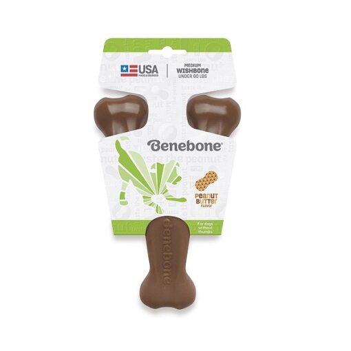 Benebone Wishbone Peanut 3 - Benebone Wishbone Dog Chew Toy Peanut