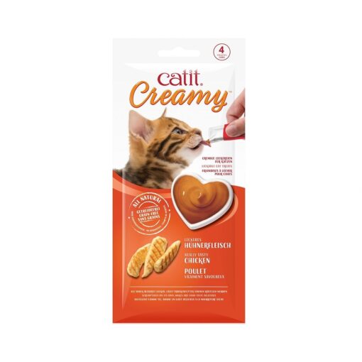 eu chicken 1 - Catit Creamy Lickable Treats, Chicken 12Pk/Box