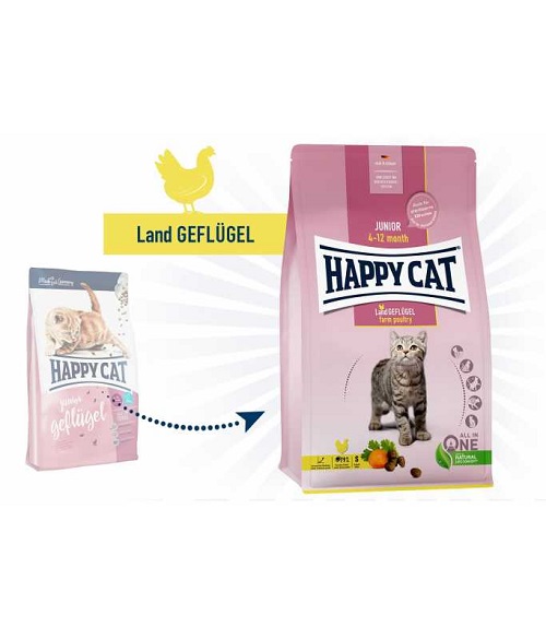happy cat junior land geflugel poultry - Schesir Kitten Dry Food Maintenance With Chicken