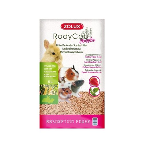 212218 - Zolux Rodent Litter Rodycob Strawberry Basil 5L