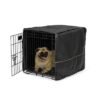24 Black Polyster Crate Cover - Black Polyester Pet Crate Covers