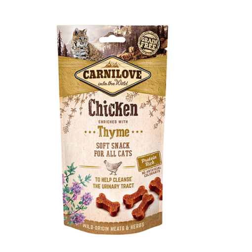 Carnilove Chicken enriched with Thyme Soft Snack for Cats 50g1 - Carnilove Chicken Enriched With Thyme Soft Snack For Cats 50g