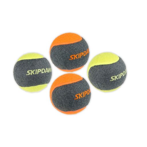 SD Tennis ball 1 - Skipdawg Squeaky Dog Tennis Balls Pack of 4
