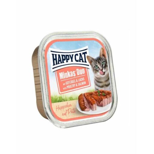 happy cat minkas duo poultry salmon - Happy Cat Minkas Duo Poultry & Beef 100G