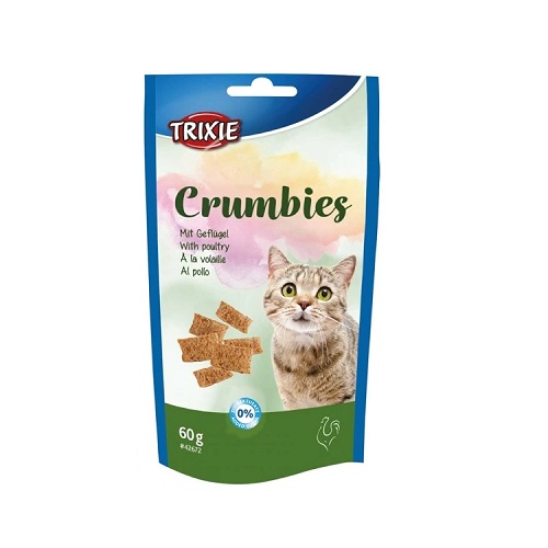 Trixie Crumbies with Poultry Taurine Cat Treats 60g - Trixie Crumbies with Salmon & Taurine Cat Treats 60g