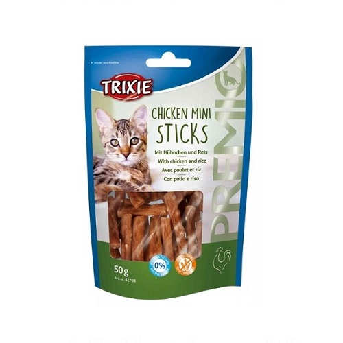 Trixie Premio Mini Sticks Cat Treat - Trixie Premio Stick Quintett Lamb & Turkey Cat Treats