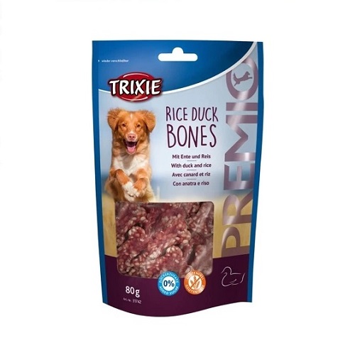 Trixie Premio Rice Chicken Balls Dog Treats 80G - Trixie Premio Rice Duck Bones Dog Treats 80g