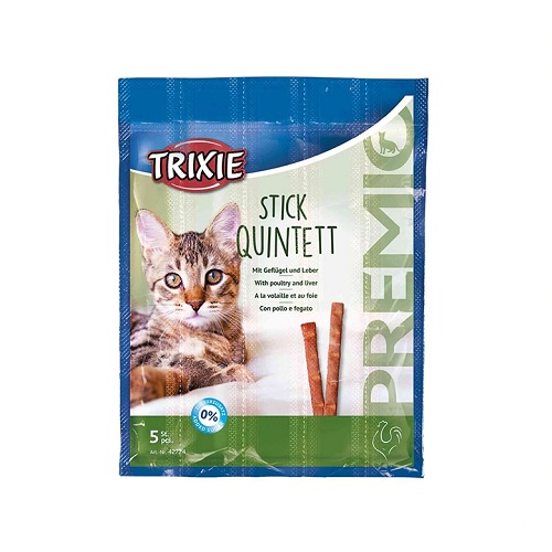 Trixie Premio Stick Quintett PoultrY Liver cat treats 1 - Trixie Premio Stick Quintett Poultry & Liver Cat Treats